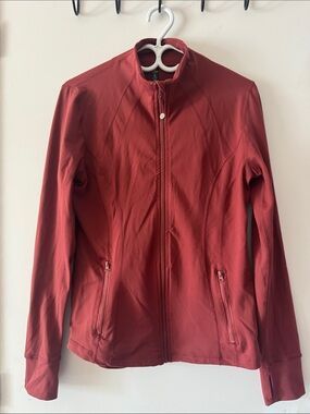 Excellent condition 90 Degree By Reflex Brick Red Zip-Up Utility Jacket